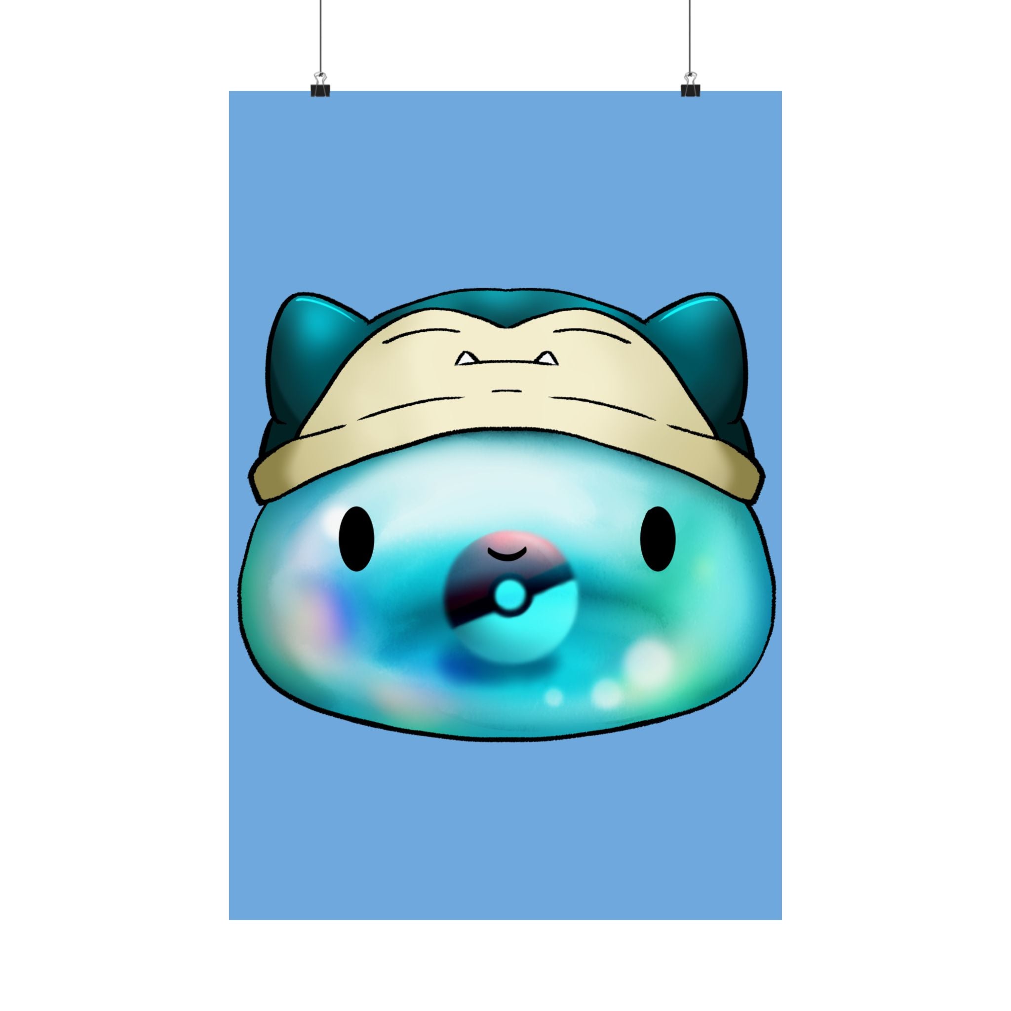 Playful Matte Vertical Poster - Snuggly Character Design