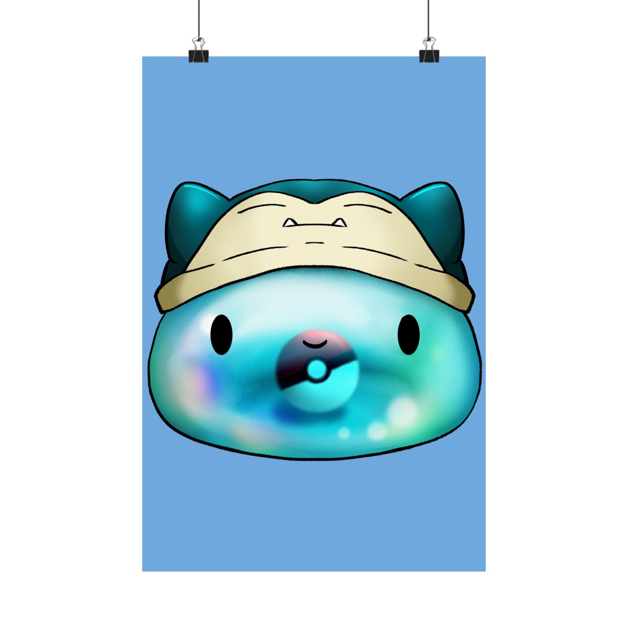 Playful Matte Vertical Poster - Snuggly Character Design