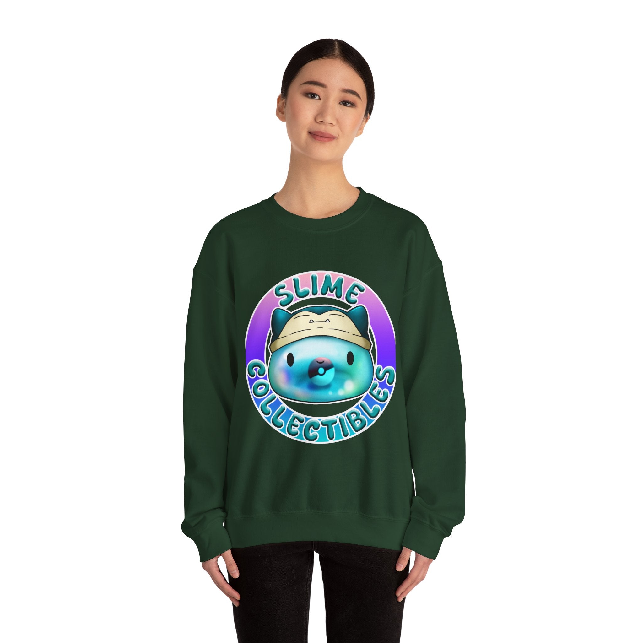 Cute Kawaii Slime Crewneck Sweatshirt, Unisex Casual Wear, Gift for Collectors, Cozy Apparel, Trendy Sweatshirt
