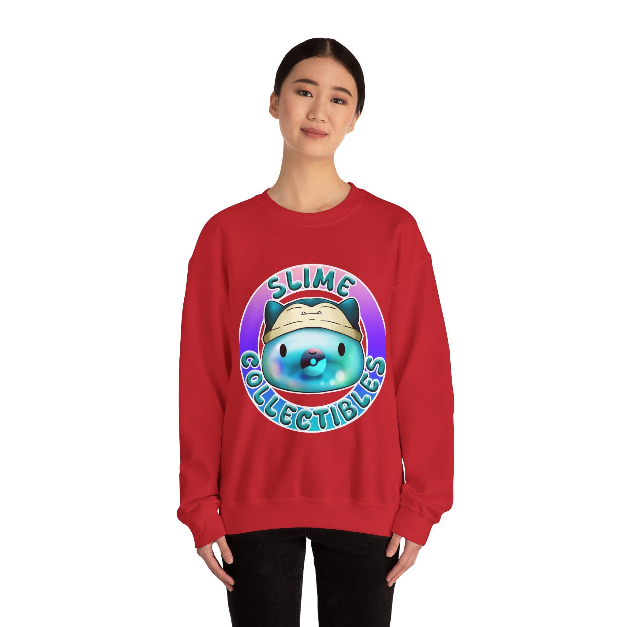 Cute Kawaii Slime Crewneck Sweatshirt, Unisex Casual Wear, Gift for Collectors, Cozy Apparel, Trendy Sweatshirt