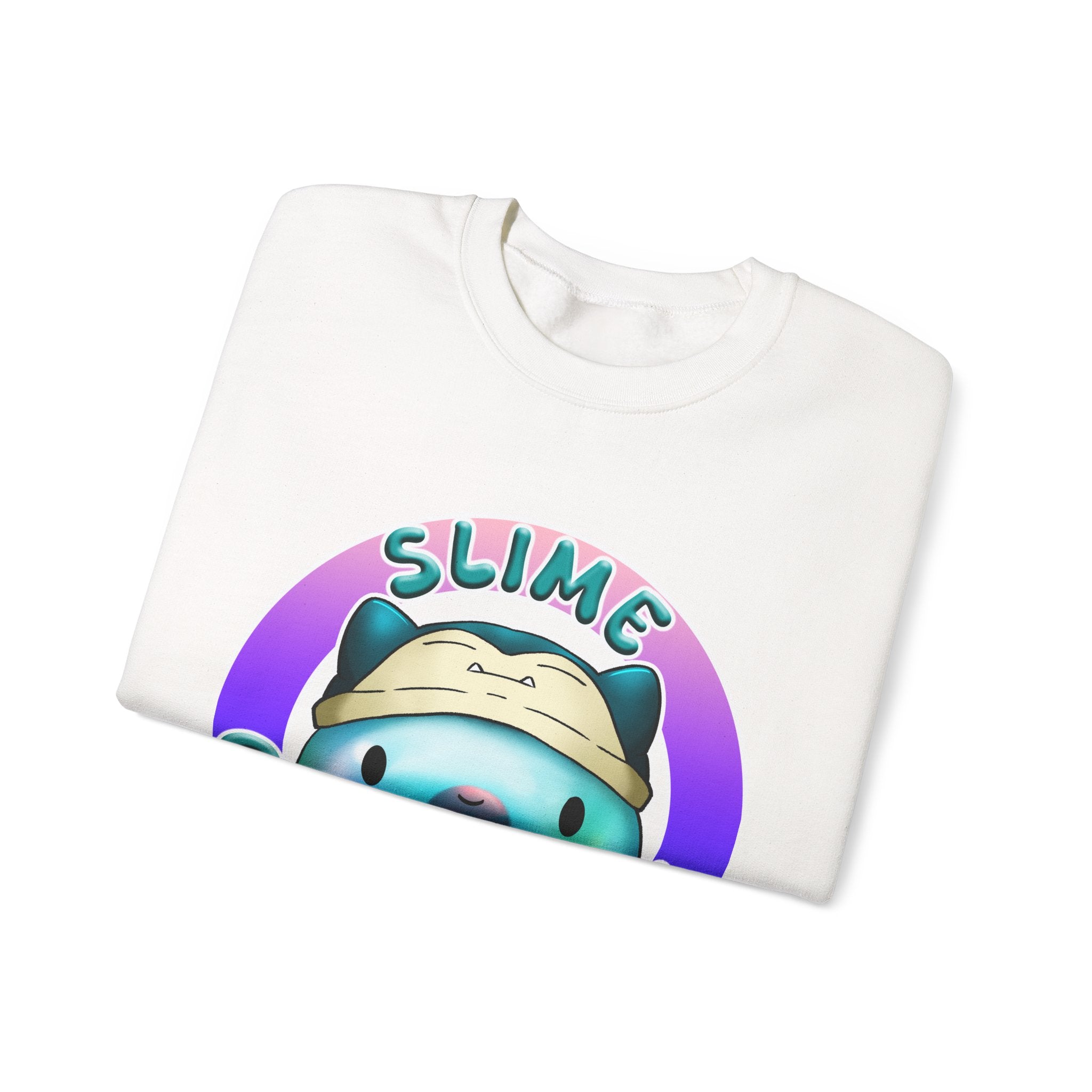 Cute Kawaii Slime Crewneck Sweatshirt, Unisex Casual Wear, Gift for Collectors, Cozy Apparel, Trendy Sweatshirt