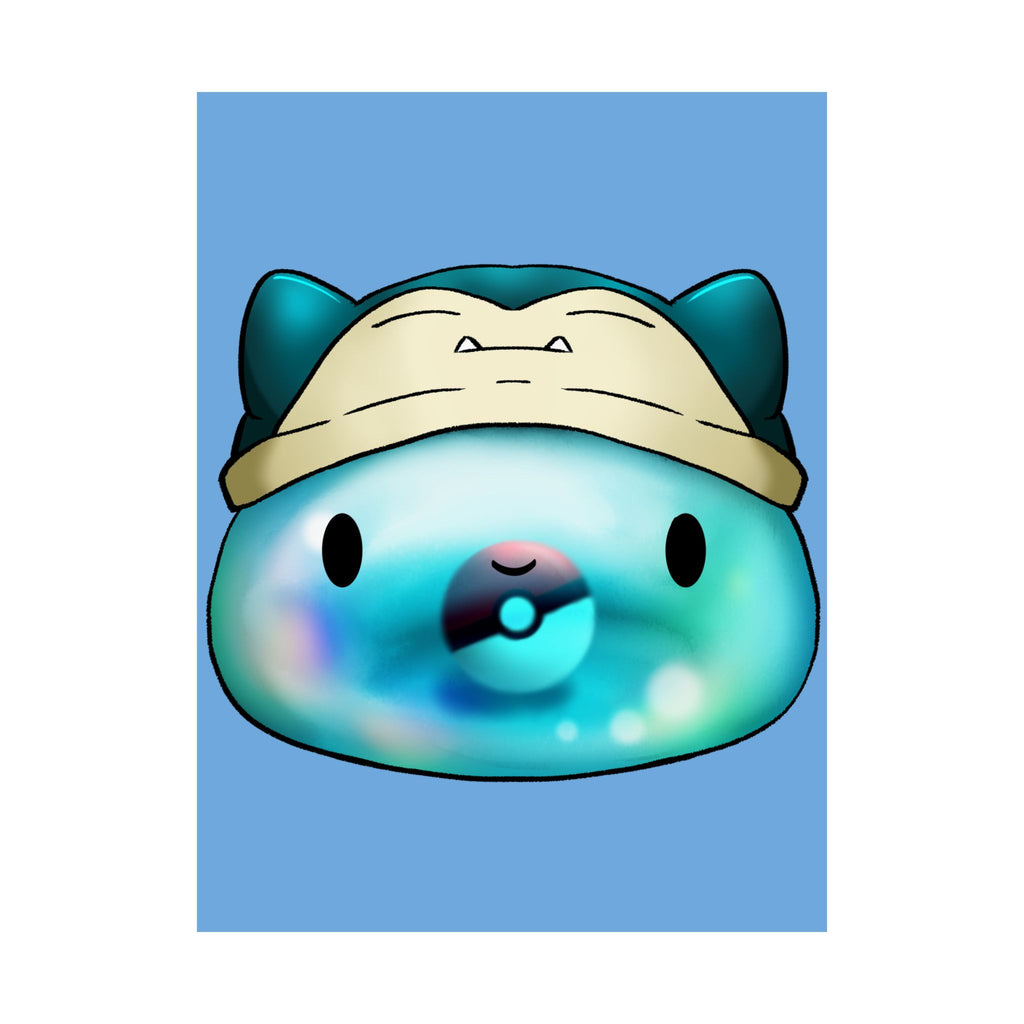 Playful Matte Vertical Poster - Snuggly Character Design