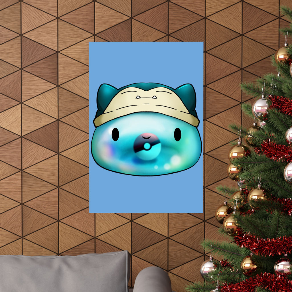 Playful Matte Vertical Poster - Snuggly Character Design