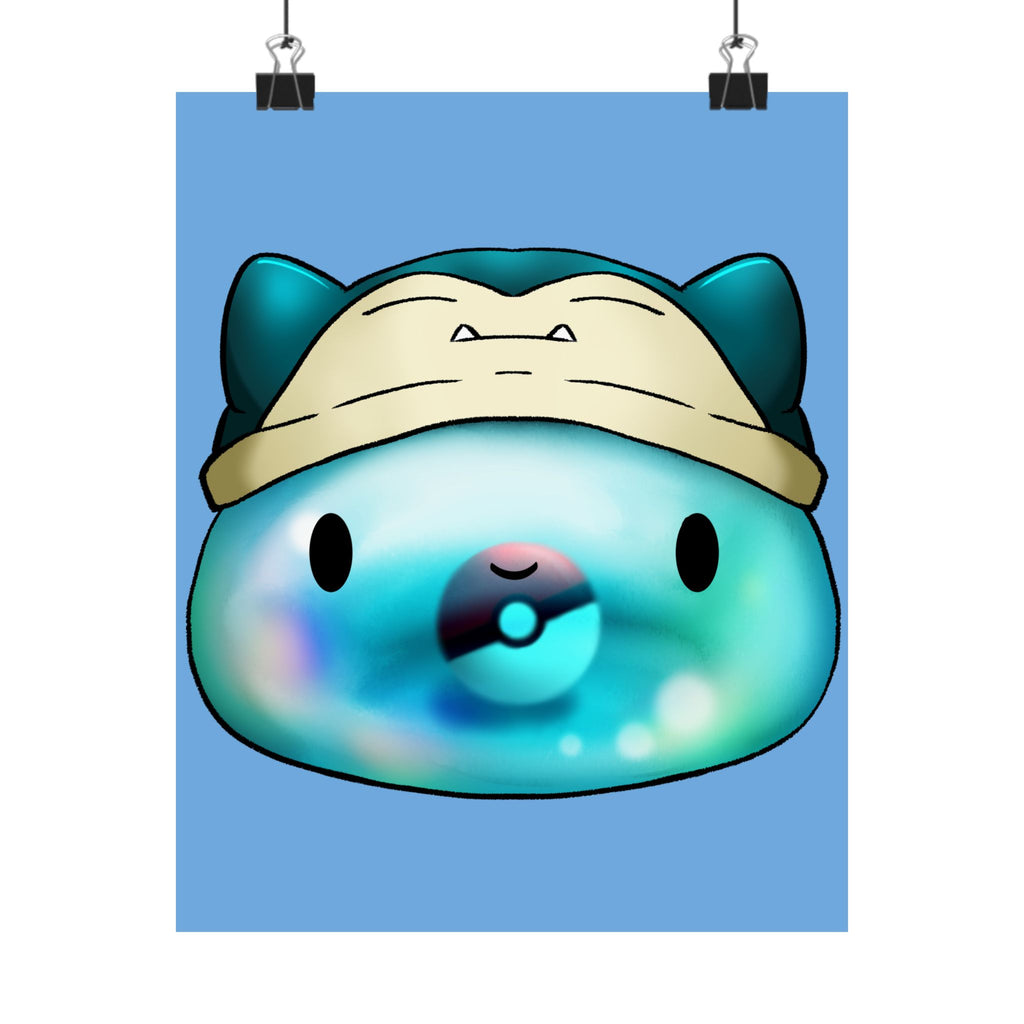 Playful Matte Vertical Poster - Snuggly Character Design