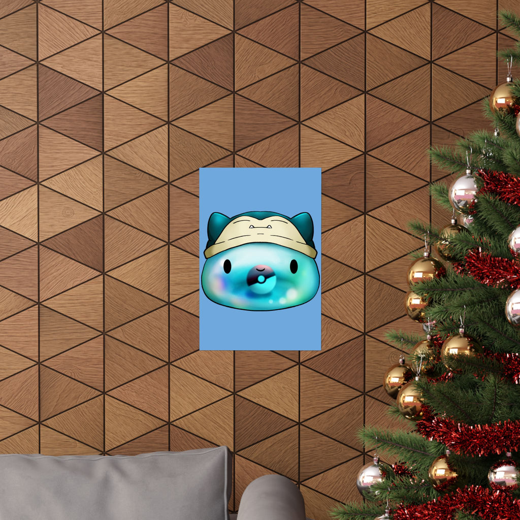 Playful Matte Vertical Poster - Snuggly Character Design