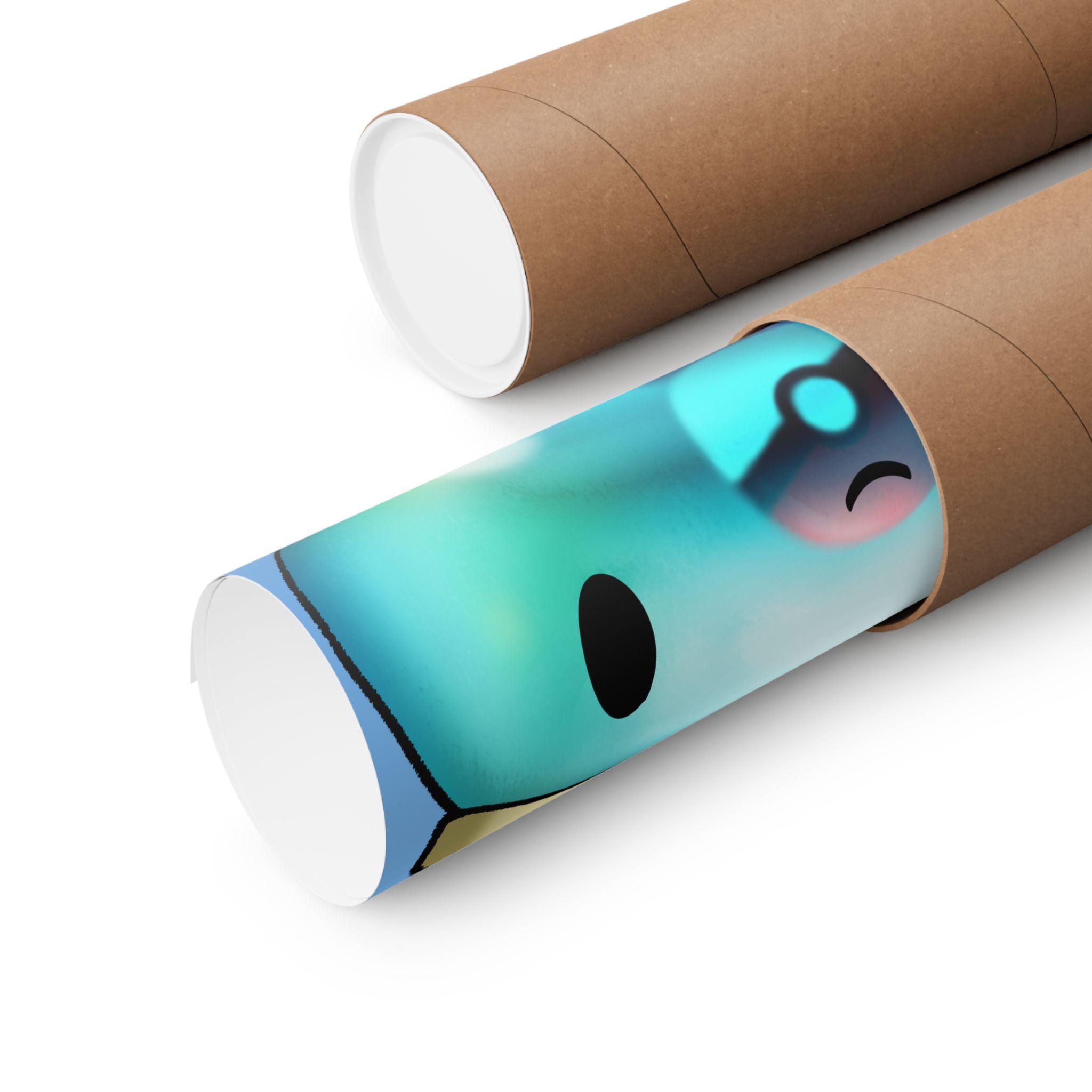 Playful Matte Vertical Poster - Snuggly Character Design