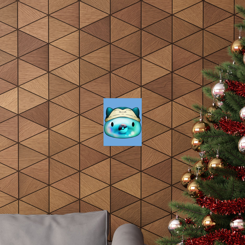 Playful Matte Vertical Poster - Snuggly Character Design