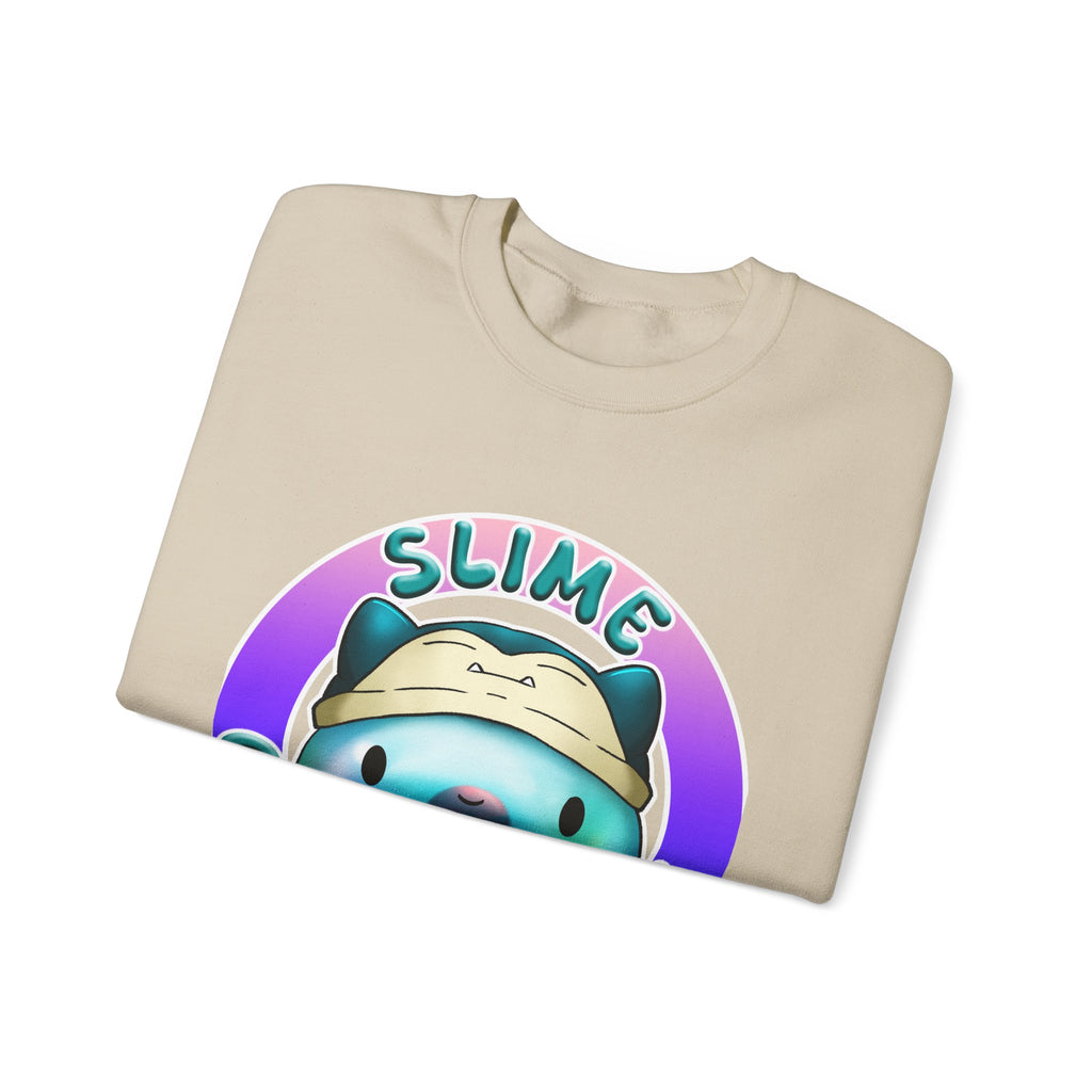 Cute Kawaii Slime Crewneck Sweatshirt, Unisex Casual Wear, Gift for Collectors, Cozy Apparel, Trendy Sweatshirt