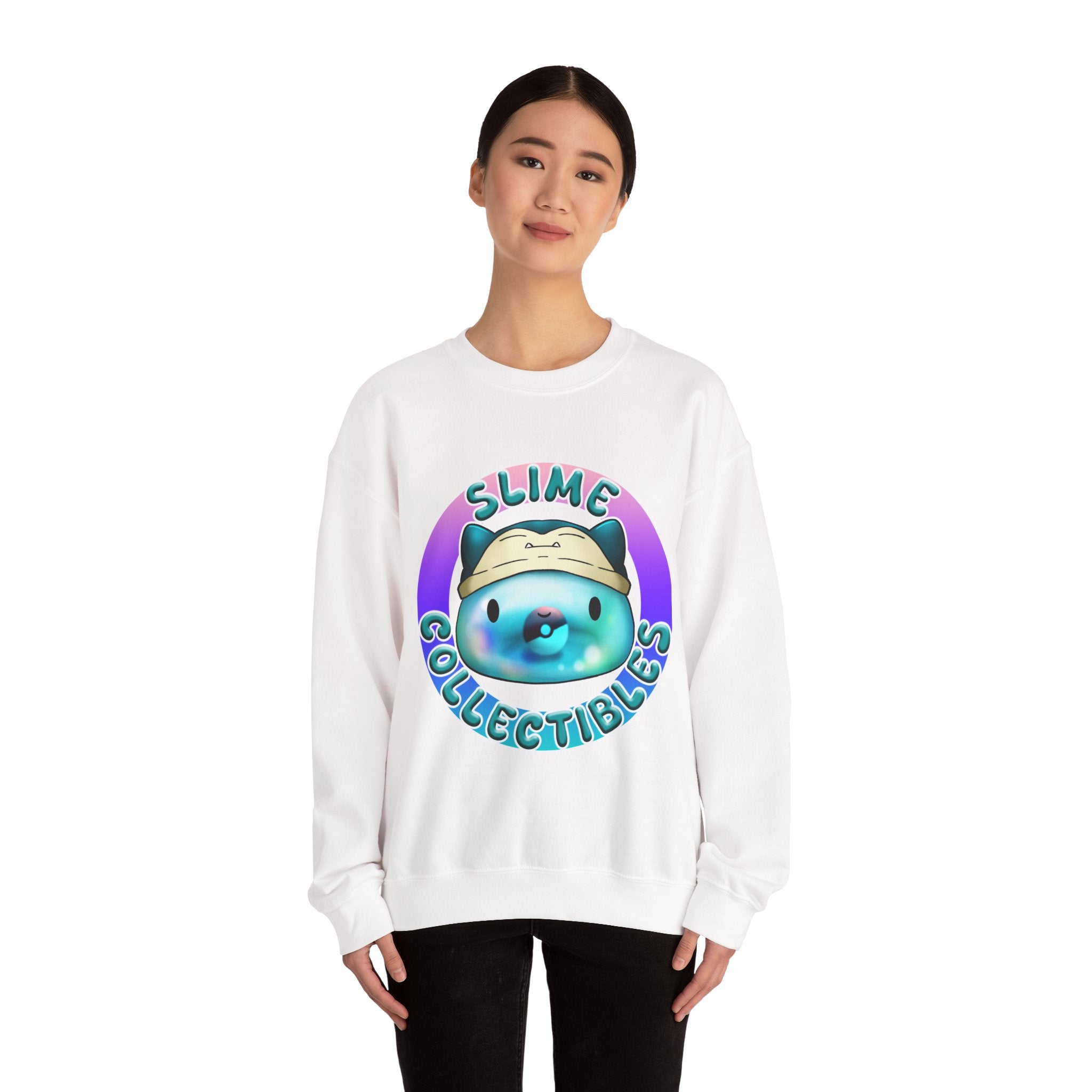Cute Kawaii Slime Crewneck Sweatshirt, Unisex Casual Wear, Gift for Collectors, Cozy Apparel, Trendy Sweatshirt