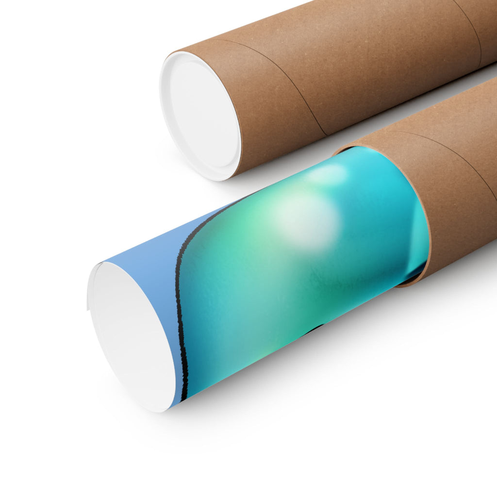 Playful Matte Vertical Poster - Snuggly Character Design