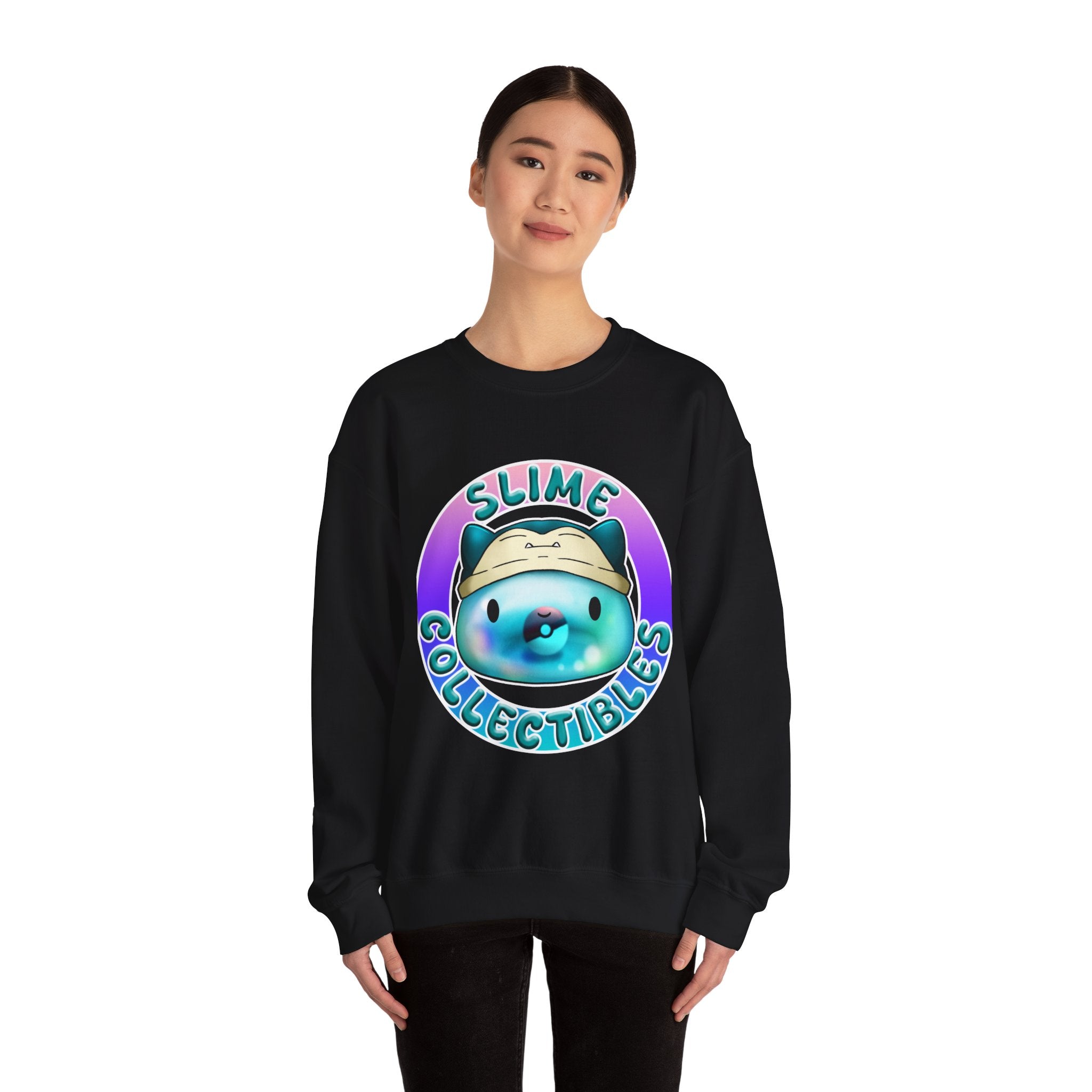 Cute Kawaii Slime Crewneck Sweatshirt, Unisex Casual Wear, Gift for Collectors, Cozy Apparel, Trendy Sweatshirt